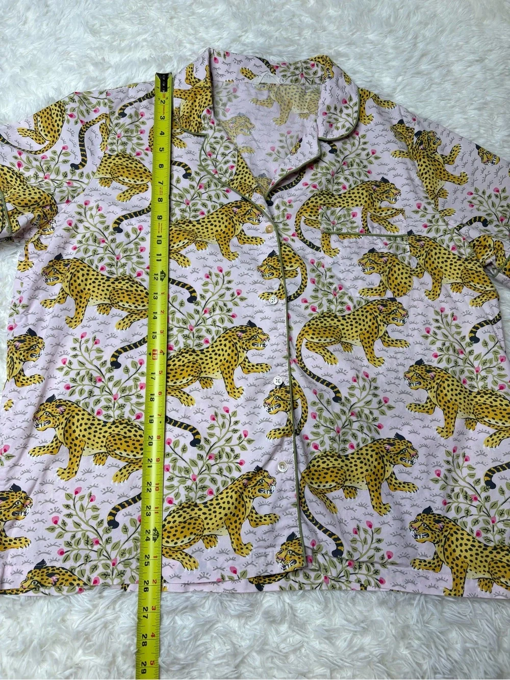 Printfresh Bagheera Leopard -Short PJ Set - Blush color, size XL